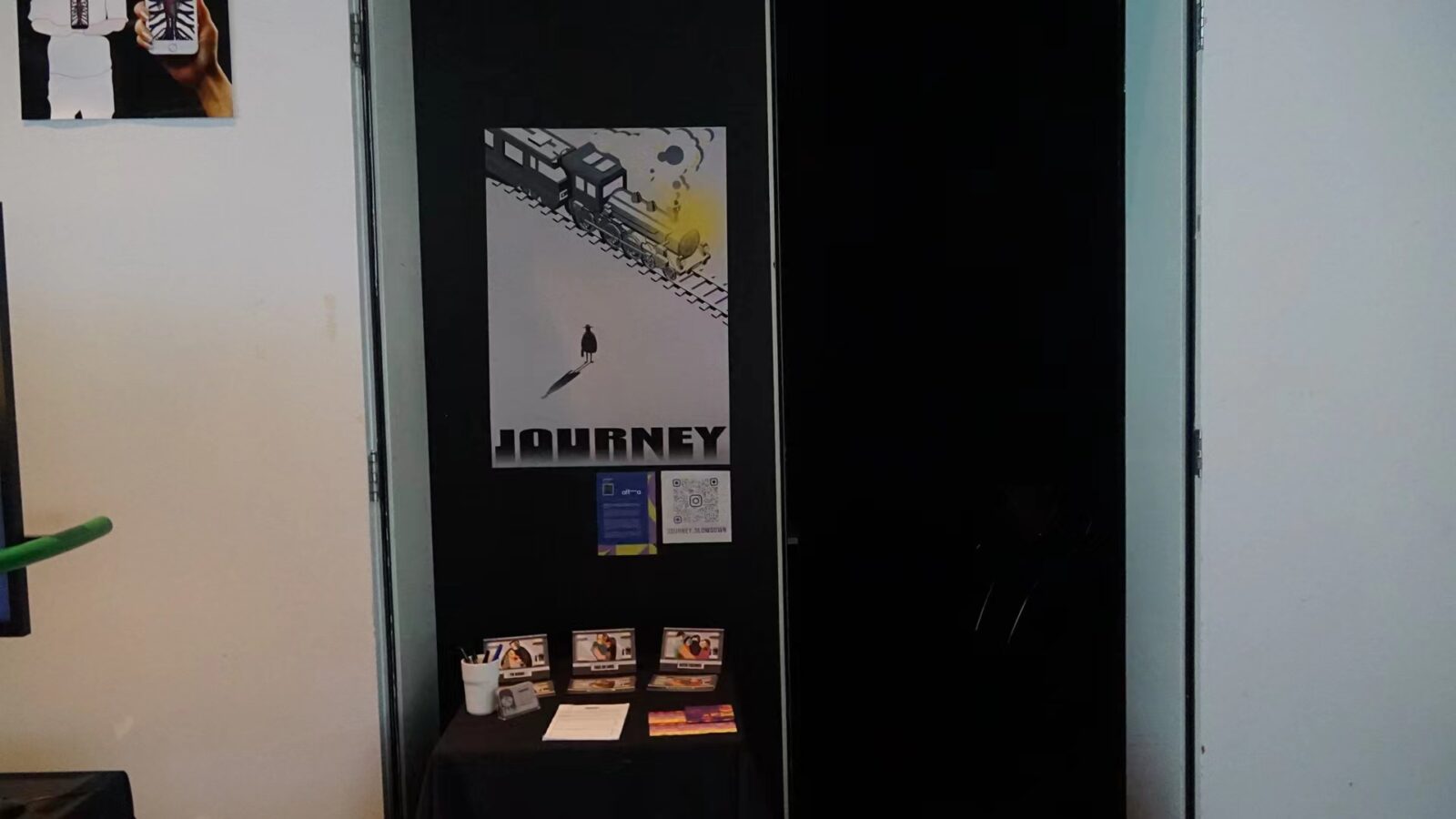 The poster is at the entry of JOURNEY.